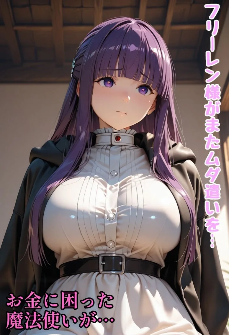 葬送のフリーレン エロ フェルン 巨乳魔法使いの援交・路銀稼ぎ サンプル2