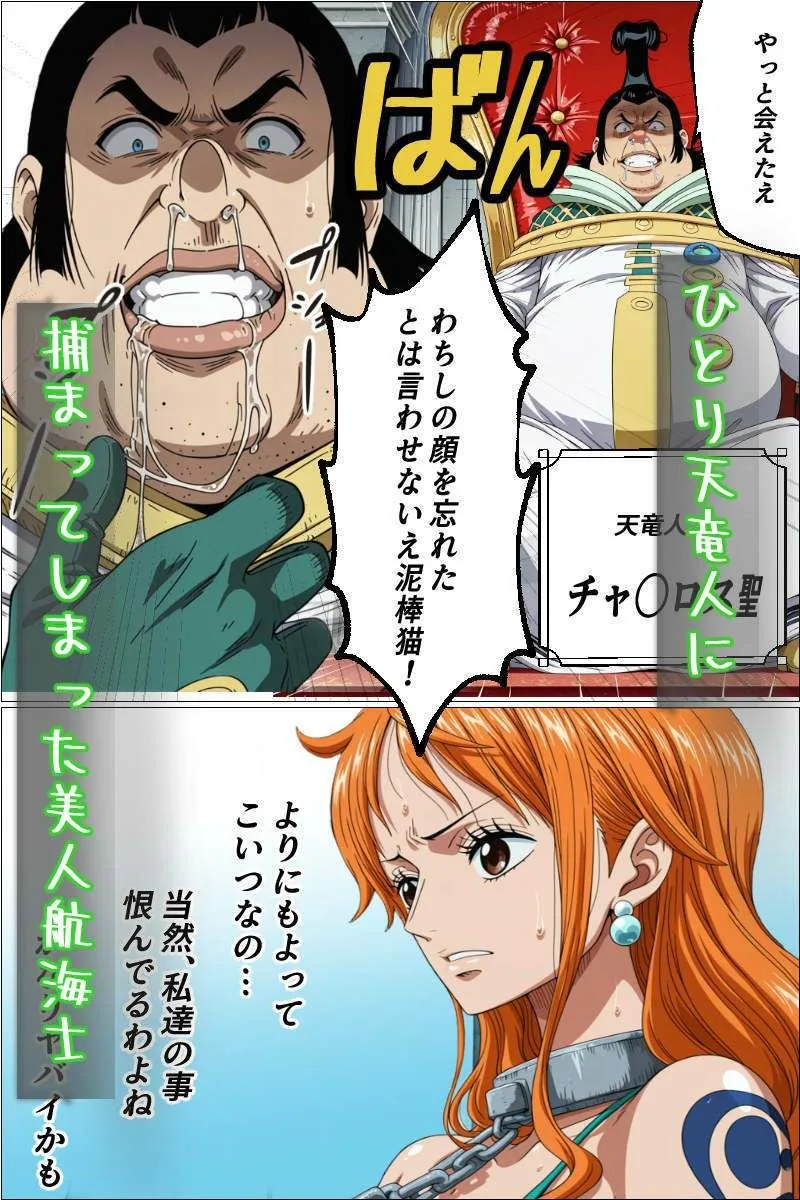 ワンピース エロ ナミ 隷属のウエディングドレス  天竜人に捕まった泥棒猫の末路… サンプル3