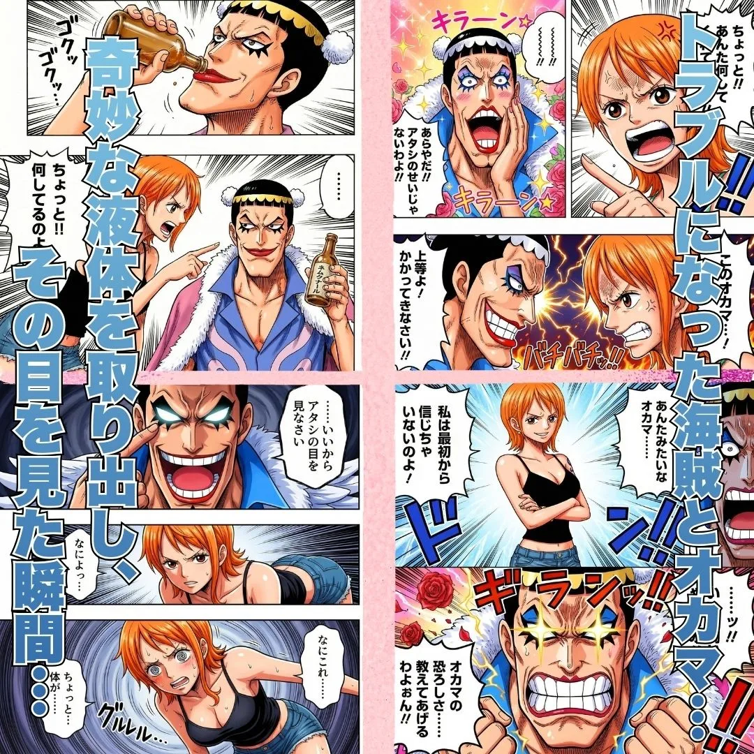 ワンピース エロ ナミ オカマ憑依 悪いポコチンにはおしおきよ〜ん 泥棒猫編 サンプル2