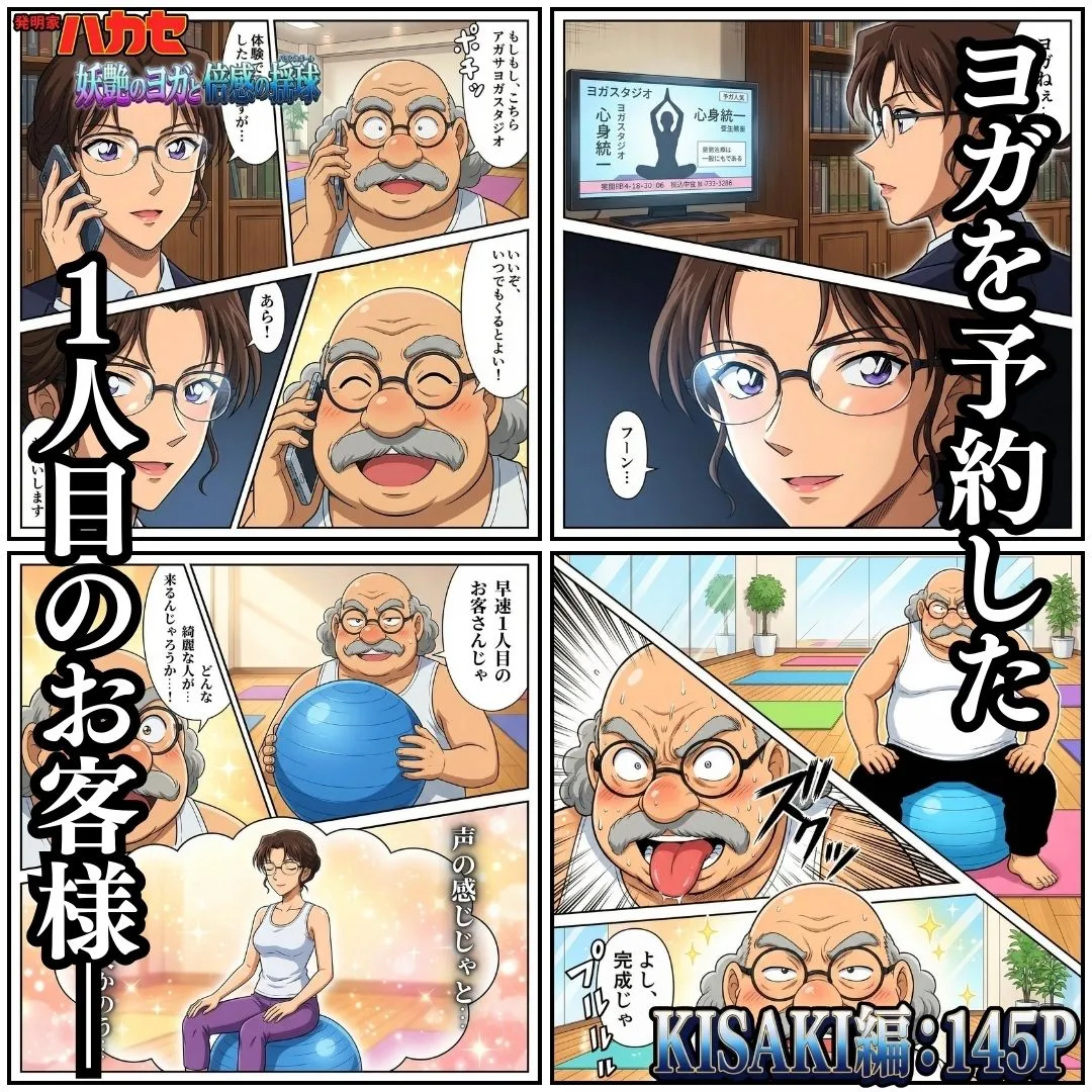 名探偵コナン エロ 工藤有希子 妃英理 ベルモット 発明家ハカセ 妖艶のヨガと倍感の揺球 サンプル2