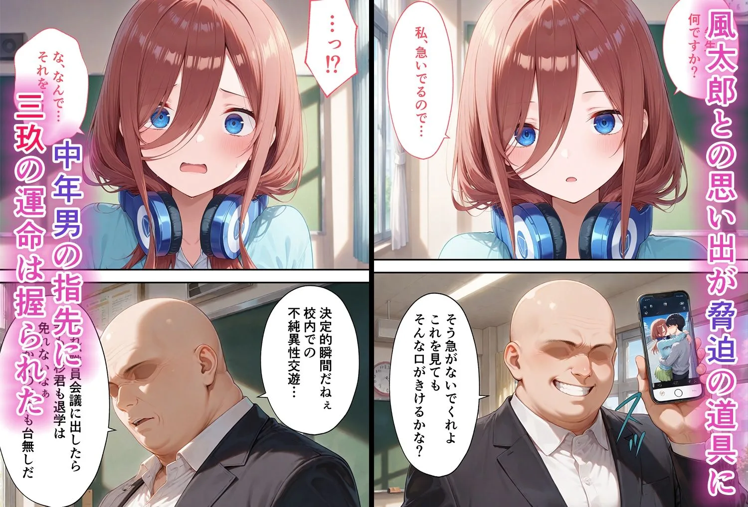 五等分の花嫁 エロ 中野三玖 弱みを握られた俺の彼女が寝取られ堕ちるまで 三玖編 サンプル3