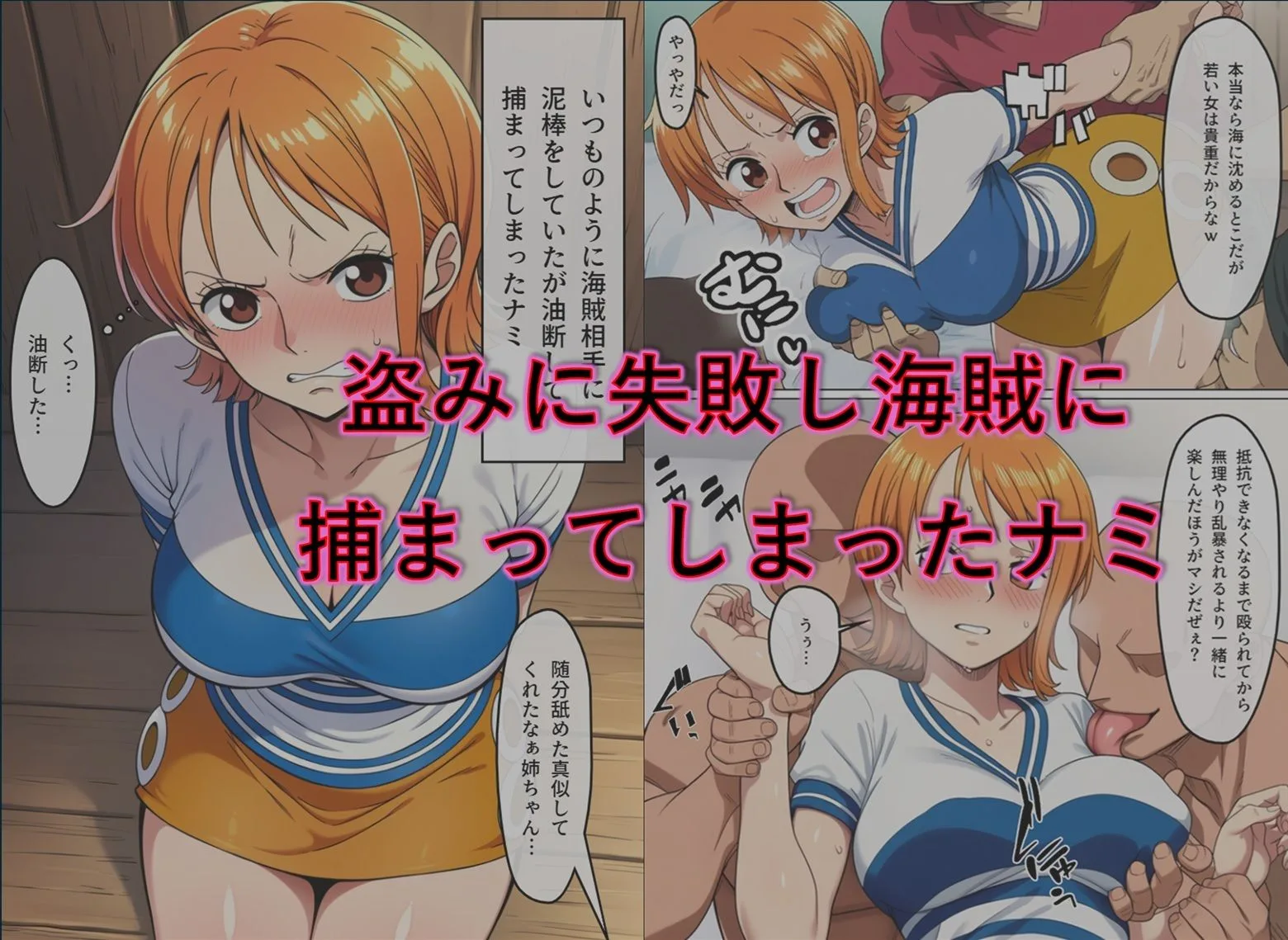 ワンピース エロ ナミ 捕まった泥棒猫の末路 サンプル2