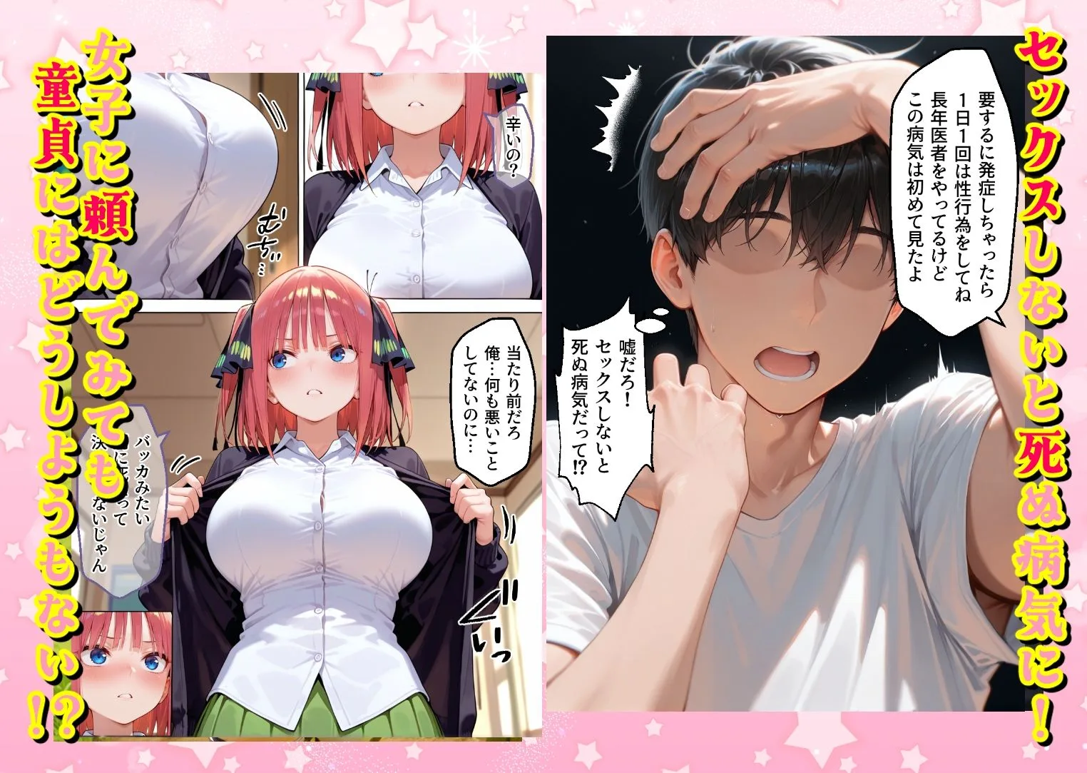 五等分の花嫁 エロ ヌプヌプしないと〇ぬ病気になりハメまくり救済（はーと）ハーレム性活 僕の部屋がヤリ部屋化…！？ 花嫁編 サンプル2